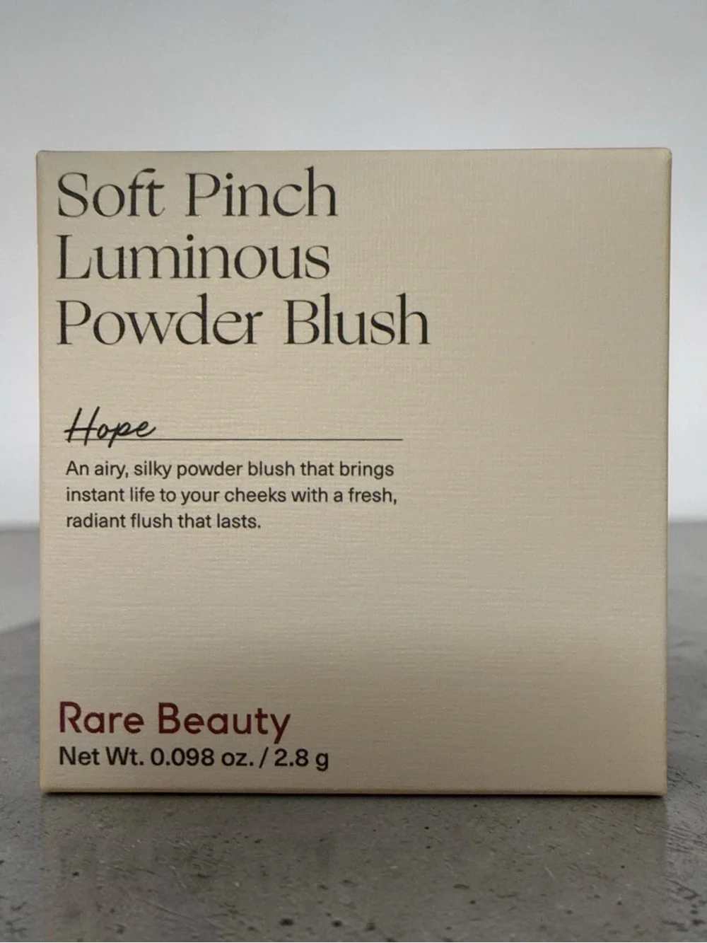 Rare Beauty Soft Pinch Luminous Powder Blush in Hope (nude mauve)  NEW